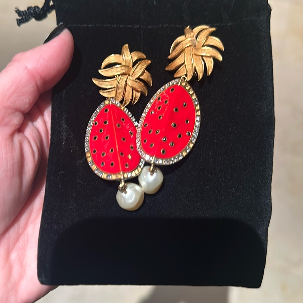 Dolce & Gabbana watermelon earrings